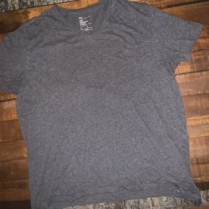 Men’s Gray V-neck T-shirt from The Gap